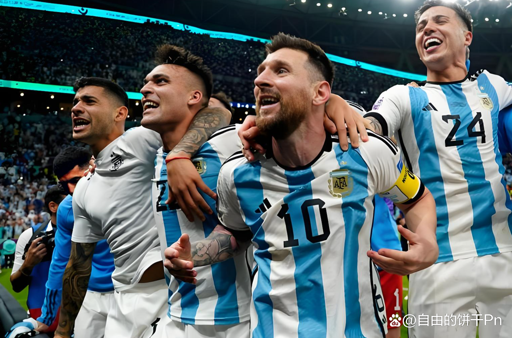 关于梅西领衔阿根廷队取得胜利，晋级下一轮的信息